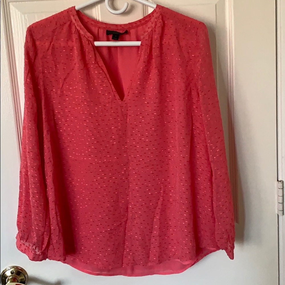 J. Crew pink blouse